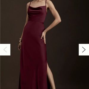 BHLDN Cali Satin Midi Slip Dress, BRAND NEW